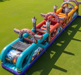 T7-3701 American Indian Theme Inflatable Obstacle Course