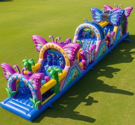T7-3724 Butterfly Theme Inflatable Obstacle Course