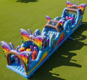 T7-3726 Butterfly Theme Inflatable Obstacle Course
