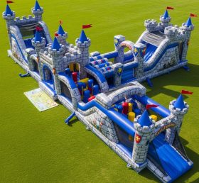 T7-3734 Castle Kingdom Theme Inflatable Obstacle Course