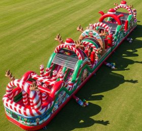 T7-3745 Christmas Theme Inflatable Obstacle Course