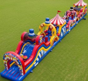 T7-3747 Circus Theme Inflatable Obstacle Course
