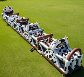 T7-3756 Cow Theme Inflatable Obstacle Course