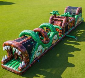T7-3766 Dinosaur Theme Inflatable Obstacle Course