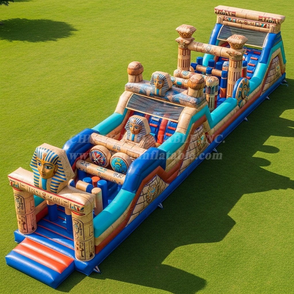 T7-3797 Egypt Theme Inflatable Obstacle Course