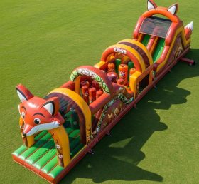 T7-3830 Fox Theme Inflatable Obstacle Course