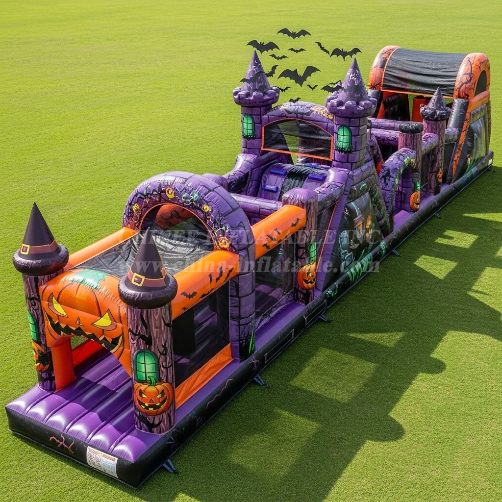 T7-3845 Halloween Theme Inflatable Obstacle Course