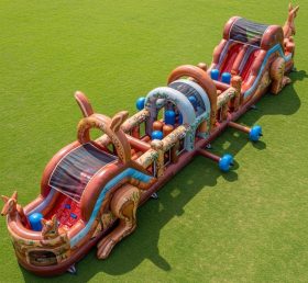 T7-3880 Kangaroo Theme Inflatable Obstacle Course