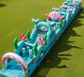 T7-3902 Mermaid Theme Inflatable Obstacle Course