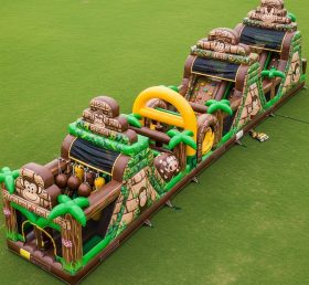 T7-3911 Monkey Theme Inflatable Obstacle Course