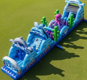 T7-3925 Ocean Theme Inflatable Obstacle Course