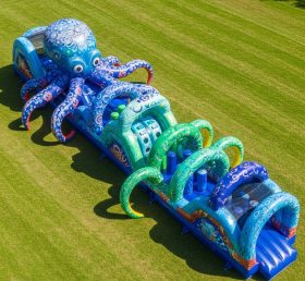 T7-3926 Octopus Theme Inflatable Obstacle Course