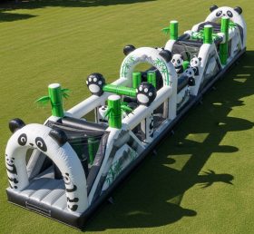 T7-3938 Panda Theme Inflatable Obstacle Course