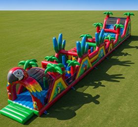 T7-3943 Parrot Theme Inflatable Obstacle Course