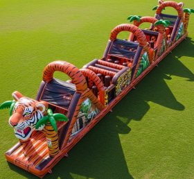 T7-4025 Tiger Theme Inflatable Obstacle Course