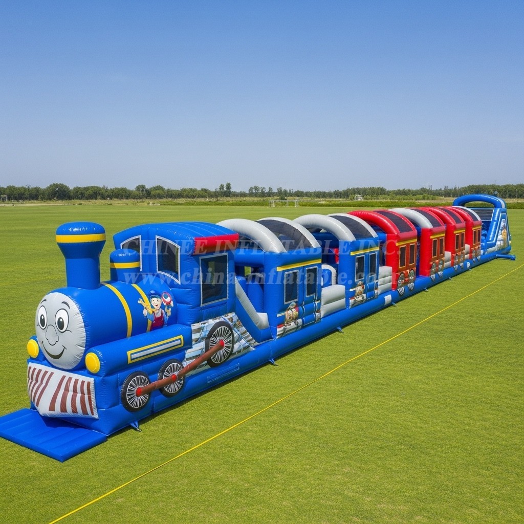 T7-4037 Train Theme Inflatable Obstacle Course