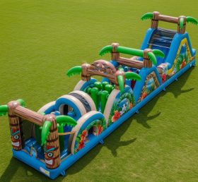 T7-4041 Tropical Theme Inflatable Obstacle Course