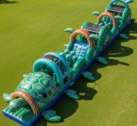 T7-4042 Turtle Theme Inflatable Obstacle Course