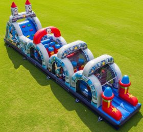 T7-4097 Astro Boy Theme Inflatable Obstacle Course
