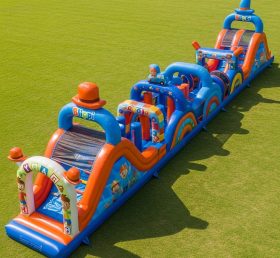 T7-4126 Blippi Wonders Theme Inflatable Obstacle Course