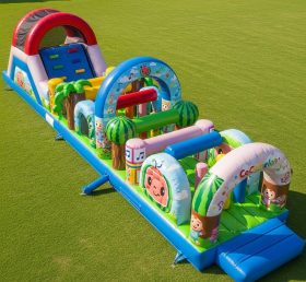 T7-4147 Cocomelon Theme Inflatable Obstacle Course