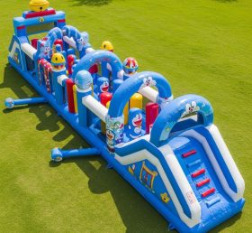 T7-4166 Doraemon Theme Inflatable Obstacle Course