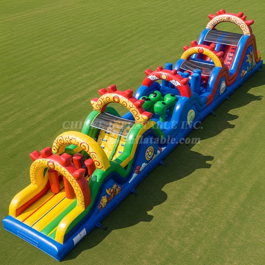 T7-4168 Dragon Ball Theme Inflatable Obstacle Course