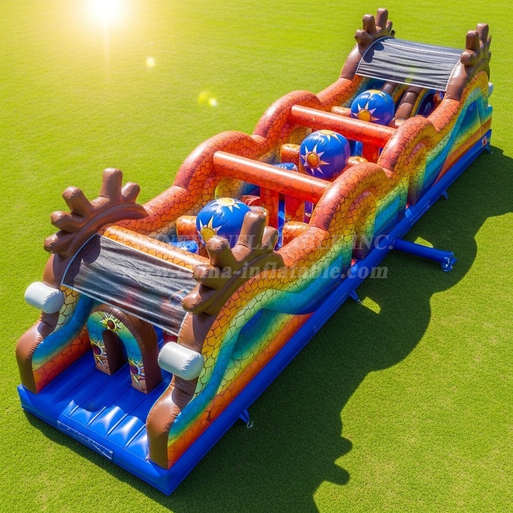 T7-4171 Dragon Ball Theme Inflatable Obstacle Course