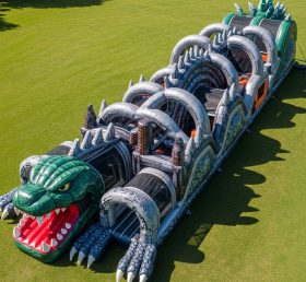 T7-4189 Godzilla Theme Inflatable Obstacle Course