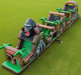 T7-4207 King Kong Theme Inflatable Obstacle Course