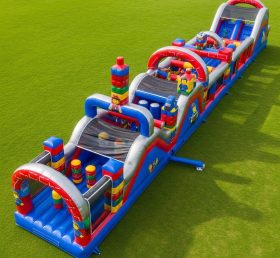 T7-4211 Lego Theme Inflatable Obstacle Course
