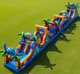 T7-4214 Lilo & Stitch Theme Inflatable Obstacle Course