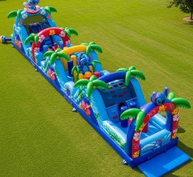 T7-4218 Lilo & Stitch Theme Inflatable Obstacle Course
