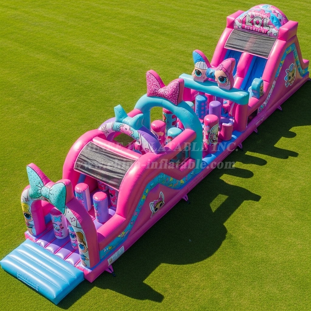 T7-4222 L.O.L. SURPRISE Theme Inflatable Obstacle Course