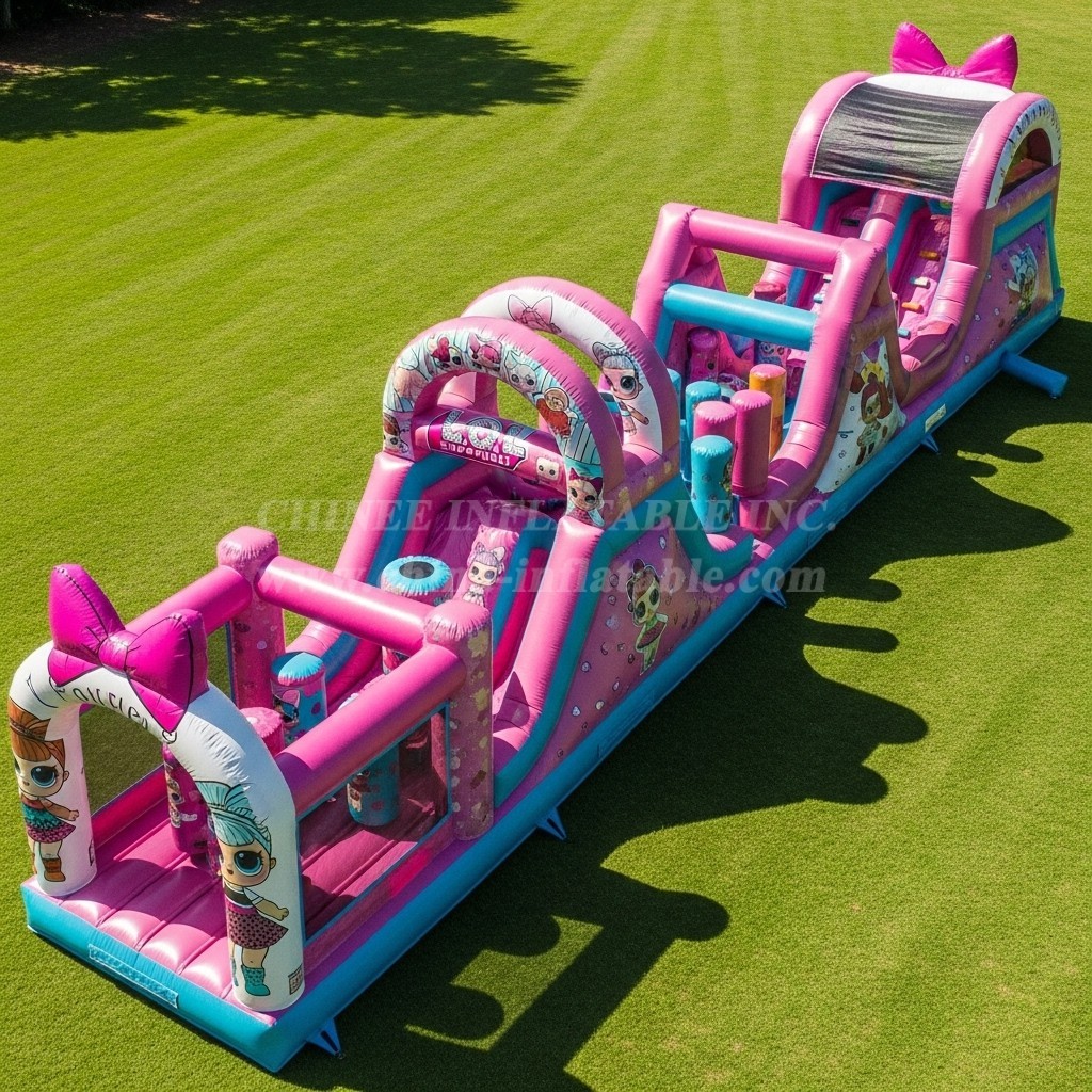T7-4225 L.O.L. SURPRISE Theme Inflatable Obstacle Course