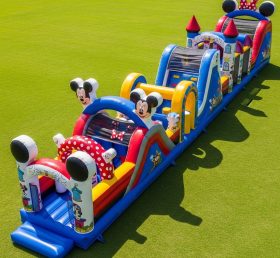 T7-4246 Mickey & Minnie Theme Inflatable Obstacle Course