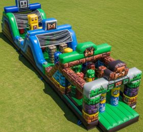 T7-4251 Minecraft Theme Inflatable Obstacle Course