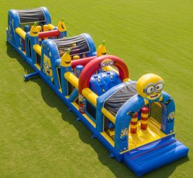 T7-4253 Minions Theme Inflatable Obstacle Course