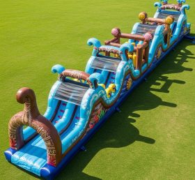 T7-4262 Moana Theme Inflatable Obstacle Course