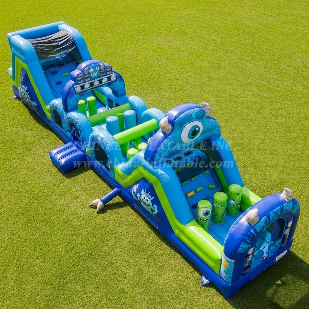 T7-4268 Monsters Inc Theme Inflatable Obstacle Course
