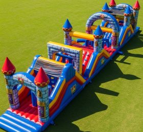 T7-4282 Nella Knight Theme Inflatable Obstacle Course