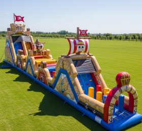 T7-4291 One Piece Theme Inflatable Obstacle Course