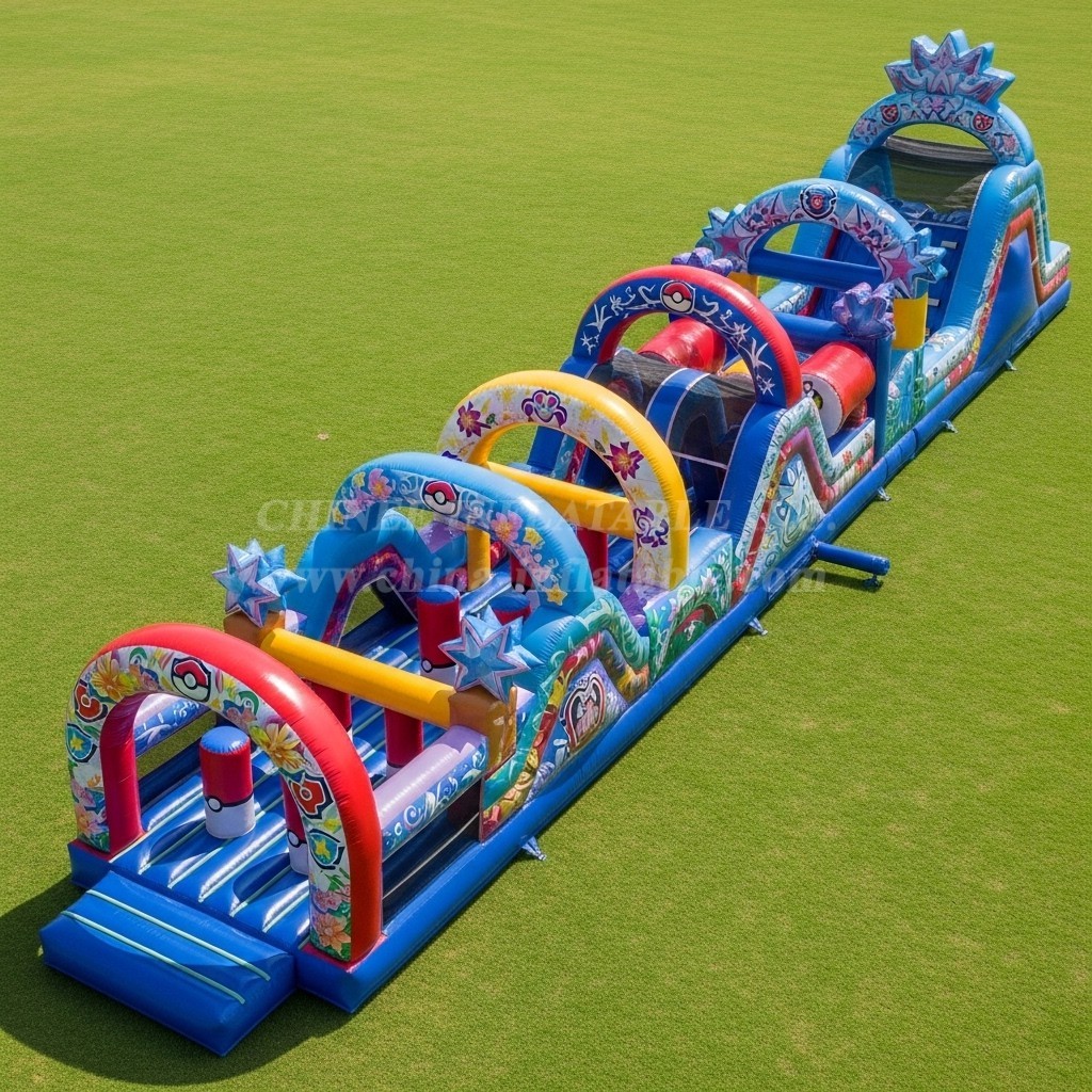 T7-4311 Pokemon Theme Inflatable Obstacle Course