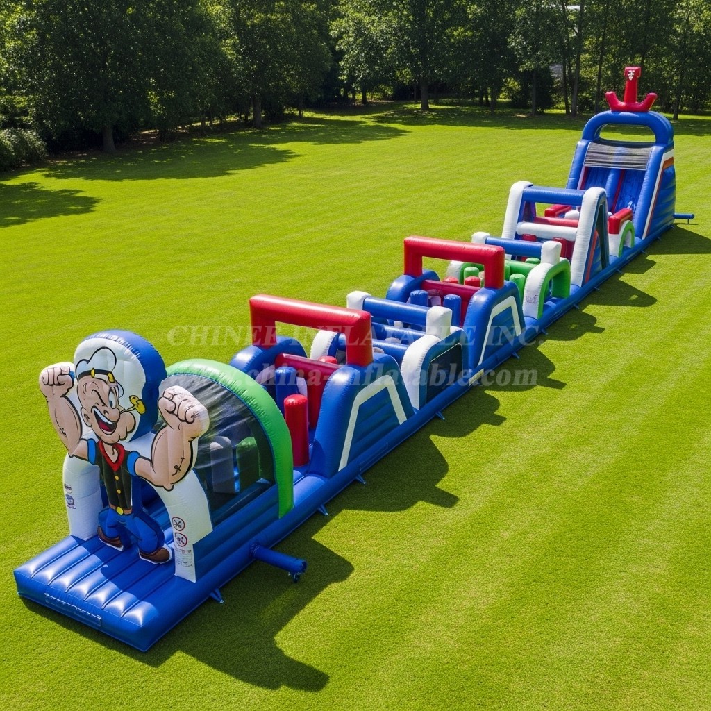 T7-4316 Popeye Theme Inflatable Obstacle Course