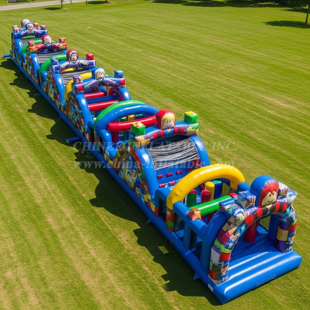 T7-4333 Roblox Theme Inflatable Obstacle Course