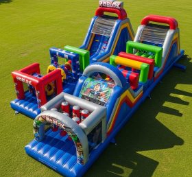 T7-4334 Roblox Theme Inflatable Obstacle Course