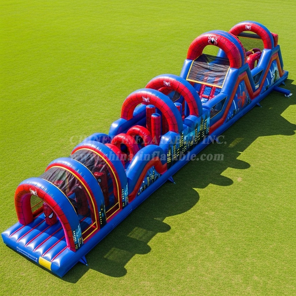 T7-4366 Spider-Man Theme Inflatable Obstacle Course