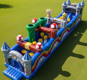 T7-4386 Super Mario Theme Inflatable Obstacle Course