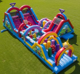 T7-4389 Teletubbies Theme Inflatable Obstacle Course