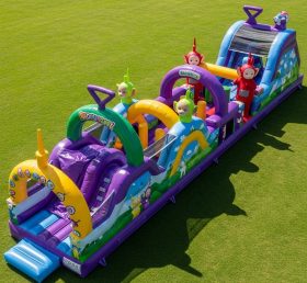 T7-4392 Teletubbies Theme Inflatable Obstacle Course